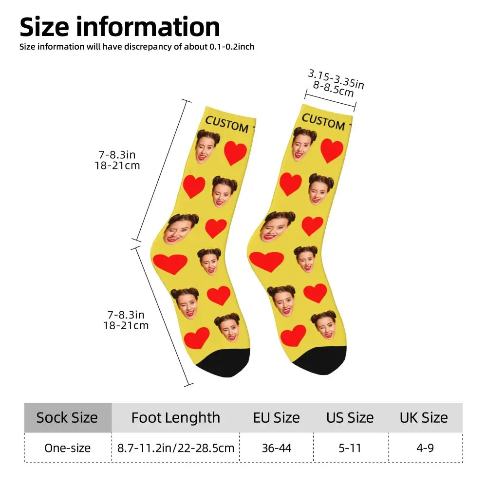 Personal Custom Avatar Printed Socks Cozy Sport Middle Tube Socks Cotton for Unisex Birthday Present 50 S143c77bdccea4e249fa7fd4b3e7f31696