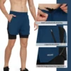 ARSUXEO Men's 7" Running Shorts 2 in 1 Quick Dry Athletic Training Exercise Jogging Sports Gym With Zipper Pocket Workout 3