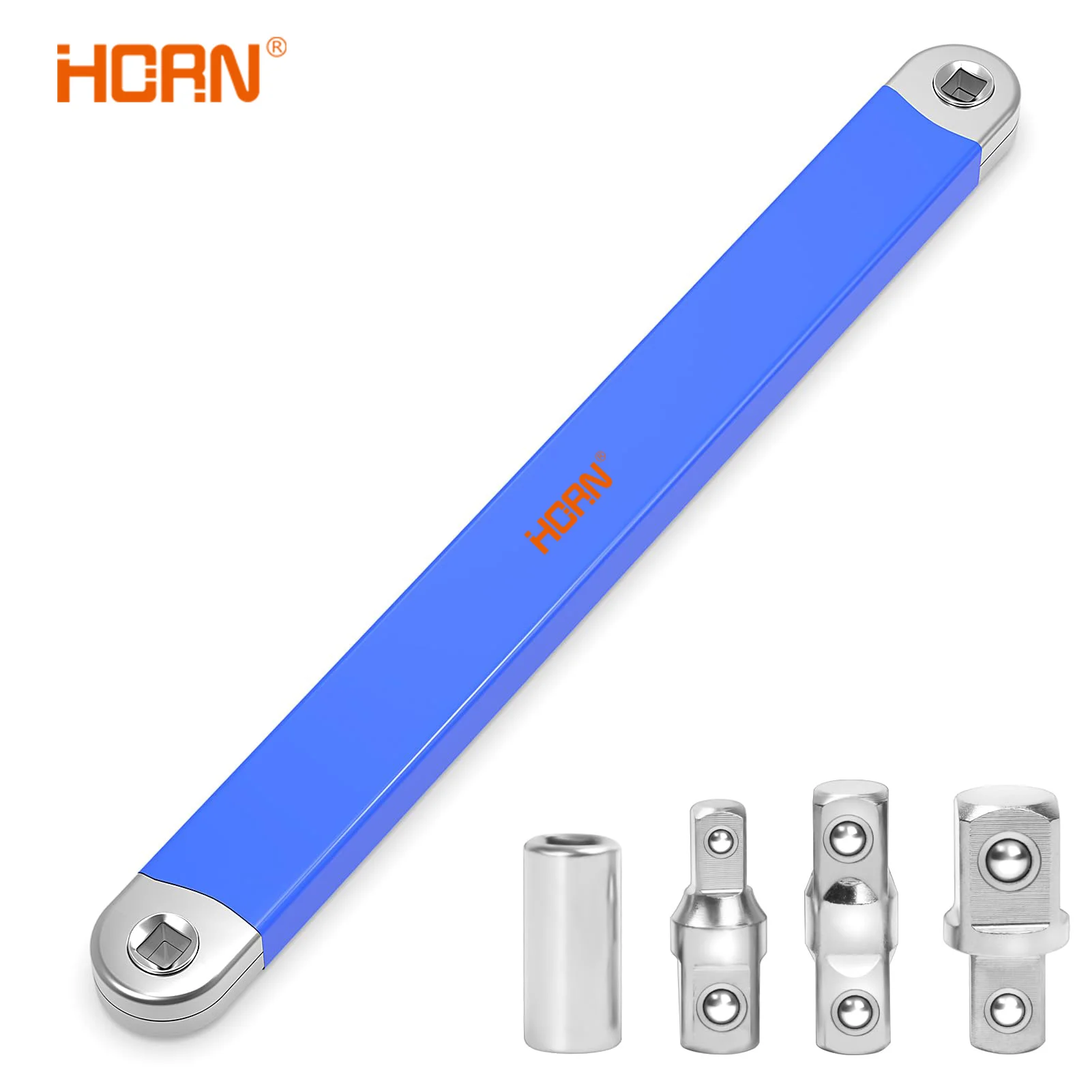 Clé à Rallonge Offset Zéro - 15 Pouces, Adaptateurs 1/2, 3/8, 1/4 Pour Espaces Restreints