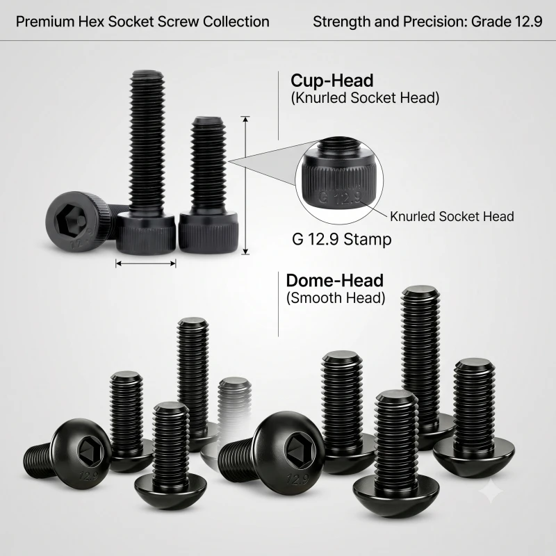 12.9 고탄소강 육각 렌치 볼트 DIN912 ISO7380 M3 M3x6 M3x8 M3x10 M3x12 M3x16 RC 카 드론 3D 프린터 DIY용 고강도 나사