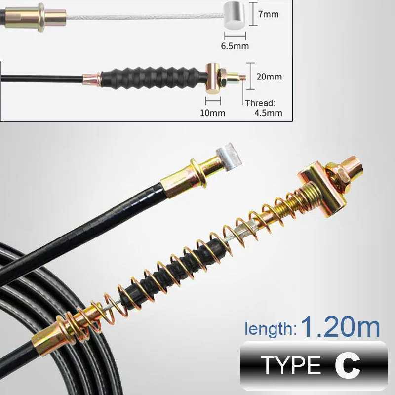 Cavo Freno A Tamburo Posteriore Per Bici E Scooter - Kit Riparazione Con Clip, Gomma E Acciaio - Foto 9