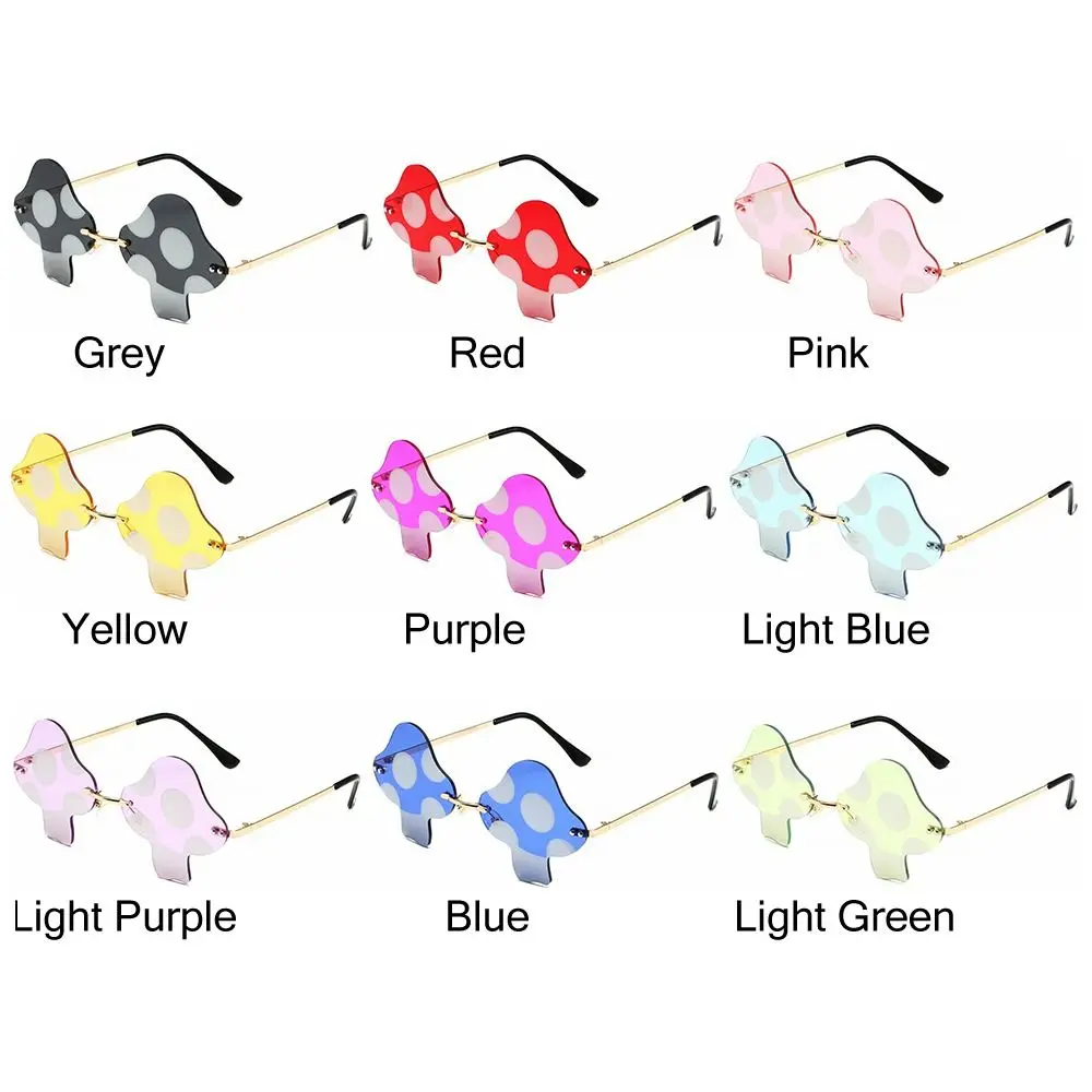 레트로 트렌디 파티 선물 할로윈 장식 불규칙한 선글라스 여성용 선글라스 버섯 모양 안경