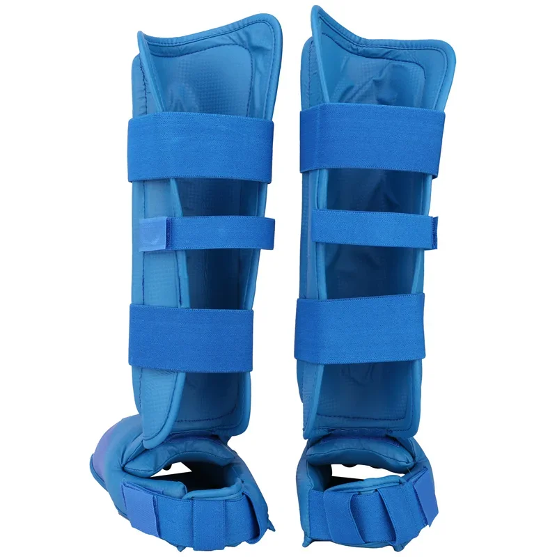 WKF Approved Karate Knee Warmer Taekwondo Shin Guard Boxing Gloves Shank Foot Protector Men Sports Socks Adult Kids