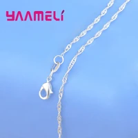 Grande vente échantillon commande 20 pièces mélange 20 Styles 18 "véritable 925 argent Sterling couleur lien collier ensemble chaînes + fermoirs à homard 4