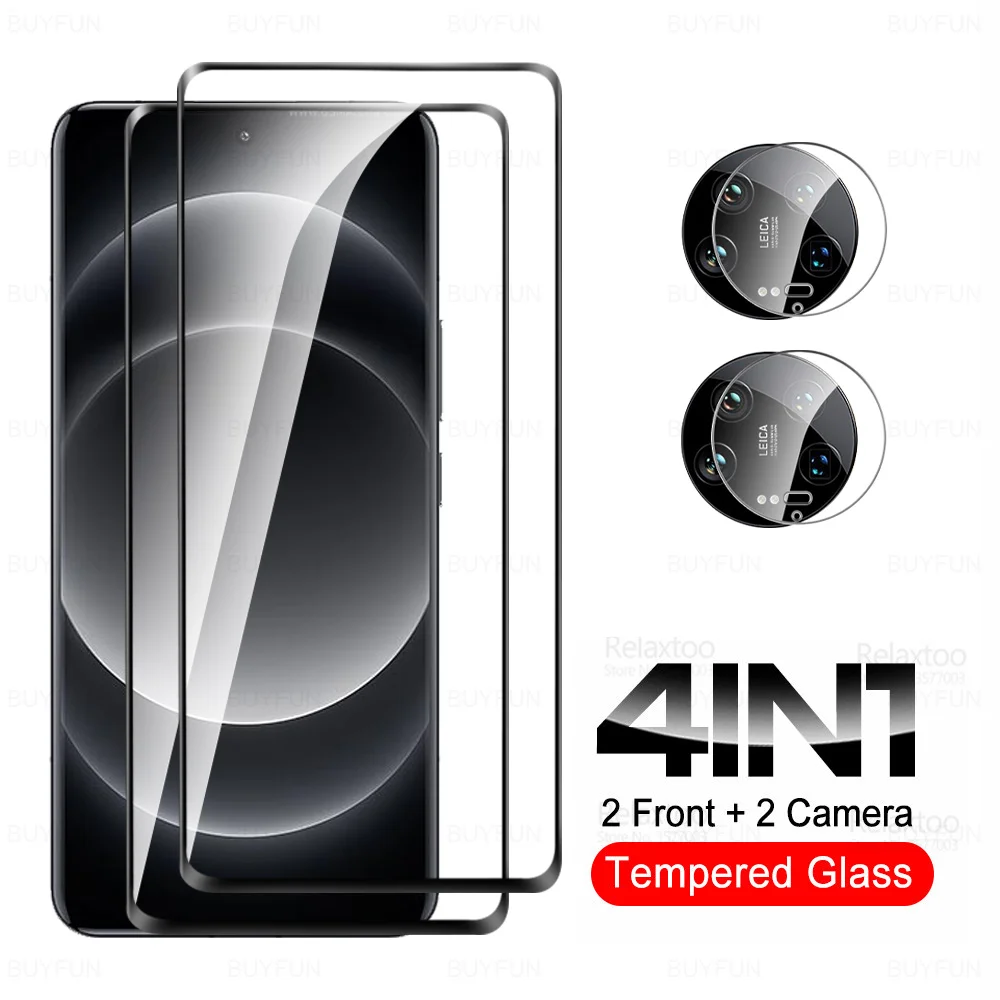 

4in1 Camera Protector Glass For Xiaomi 14 Ultra Lens Glass Xiaomy Xiomi Mi 14Pro 14Ultra Xiaomi14 Pro 5G 9D Curved Tempered Film