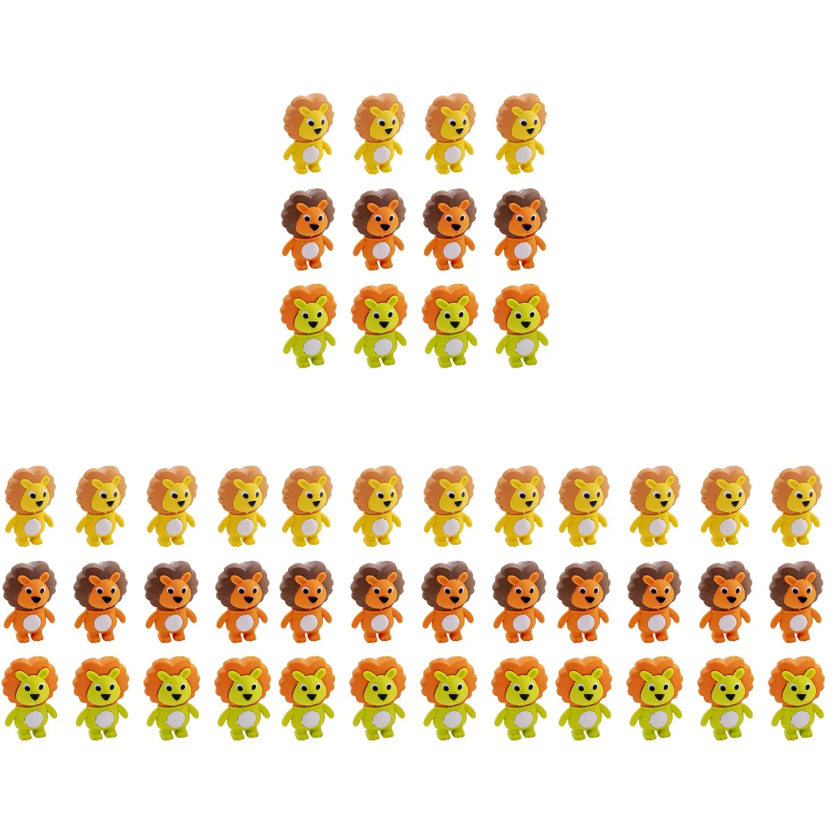 

Милый износостойкий пластиковый мини-ластик в виде льва для детей, 48 шт.