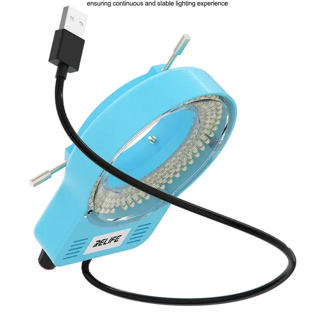 إضاءة ميكروسكوب RELIFE RL-033M (عدد 144 ليد) – تركيز عالي وتوصيل USB 6