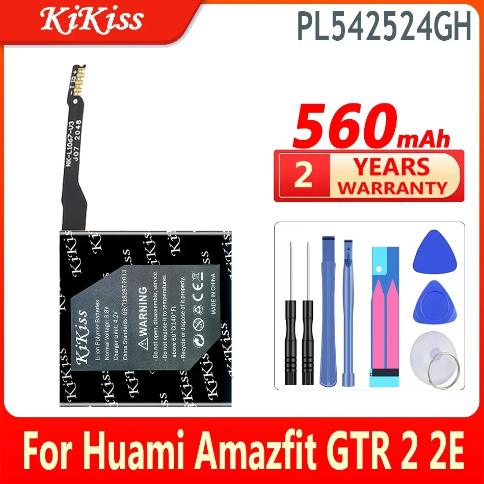 

Мощная батарея 560 мАч KiKiss PL542524GH для цифровых батарей Huami Amazfit GTR 2 2E GTR2