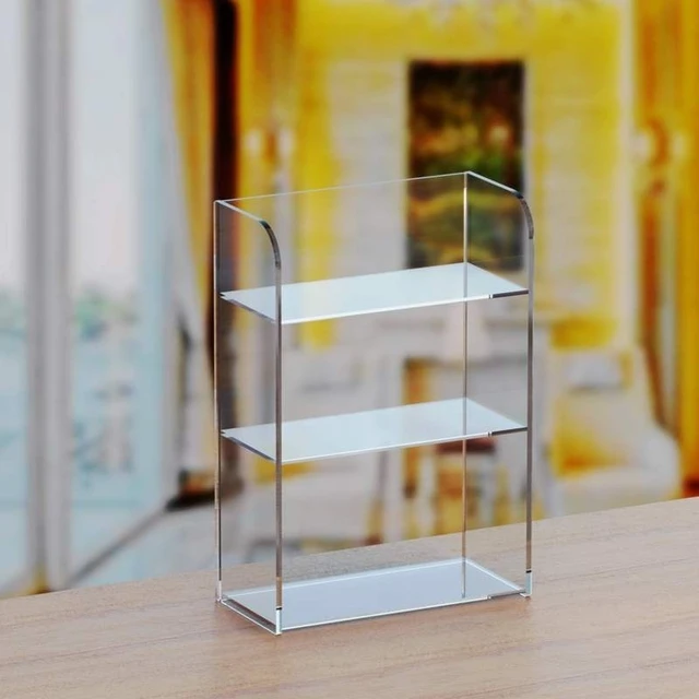 3 Tier Clear Acrylic Display Shelf Riser Organizer Stand Holder for  Cosmetics