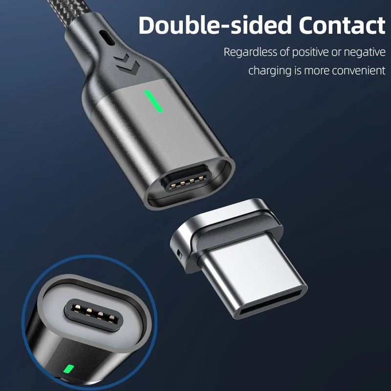 Magnetic Fast-Charging USB Cable - 3A Data Transfer