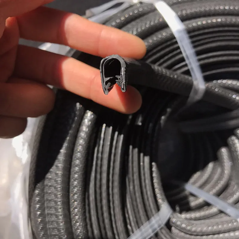 U Style Rubber Edge Trim Black Seal Protector Guard Pillar Strip Con Metallo All'Interno Per Car Van Boat Truck Bonnet