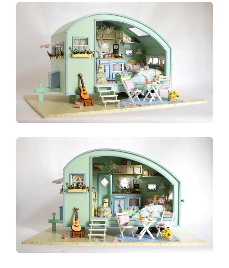 Details about   DIY Miniature House For Dolls Children Toy Wooden Material Store Style Dollhouse 