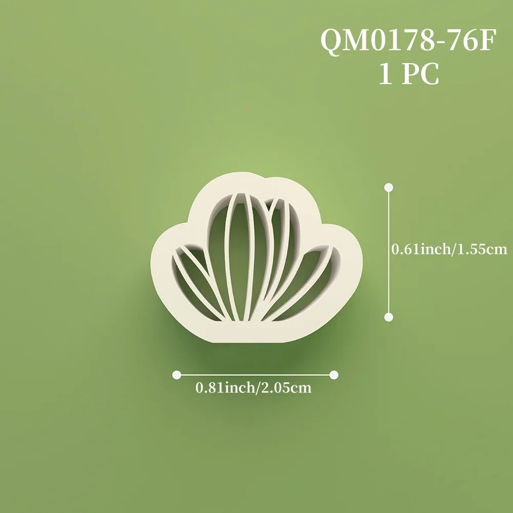1 STÜCK Tropische Pflanzen/Topf-Ton-Ausstecher für Polymer-Ton-Schmuck, Kaktus-Polymer-Ton-Ausstecher für Ohrringe, Schmuckherstellungswerkzeuge – Detail 8