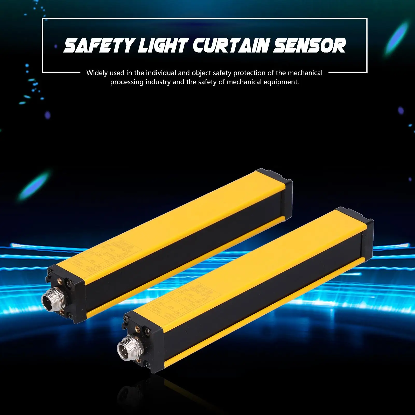 Photoelectric Safety Light Curtain PNP NO Sensor DC 10-30V Control for Mechanical Equipment Protection 6