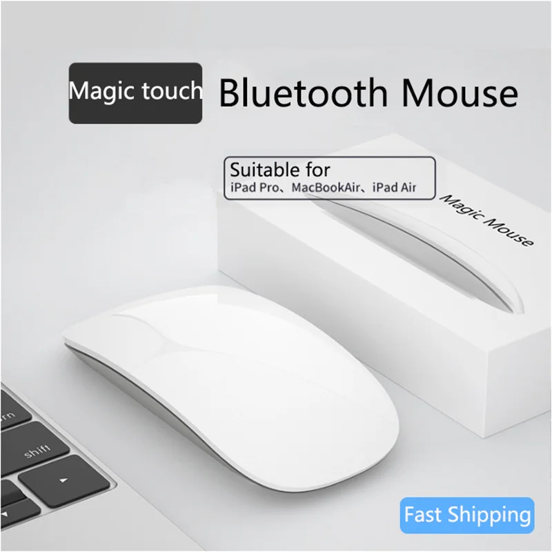 Magic Mouse Wireless Bluetooth Mouse Arc Touch Mause Ricaricabile Per Apple Macbook Air Pro Ipad Design Ergonomico Mouse Muti