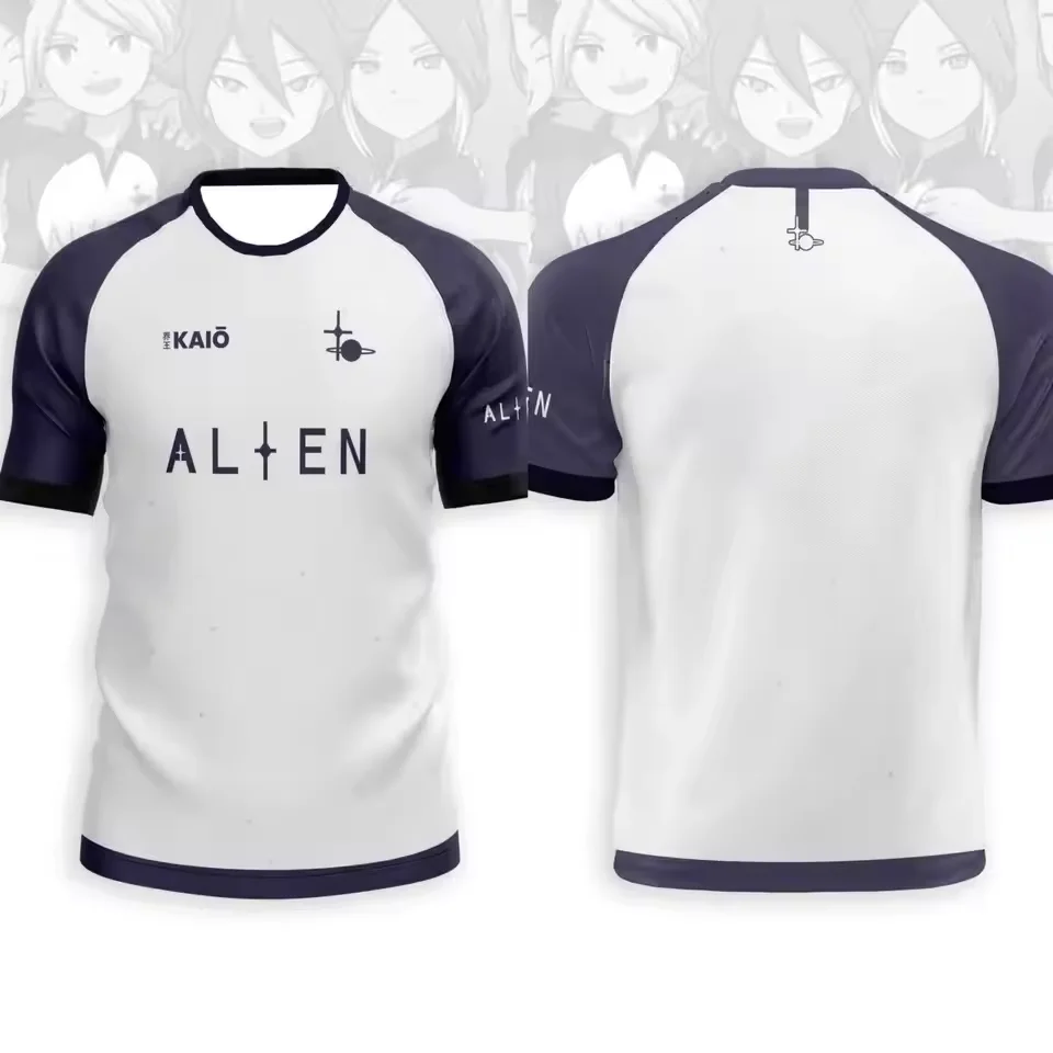 Men's Football T-shirt Japanese Animation T-shirt Inama Eleven Joint Short-sleeved Summer Comfortable Sports Children's T-shirt 4