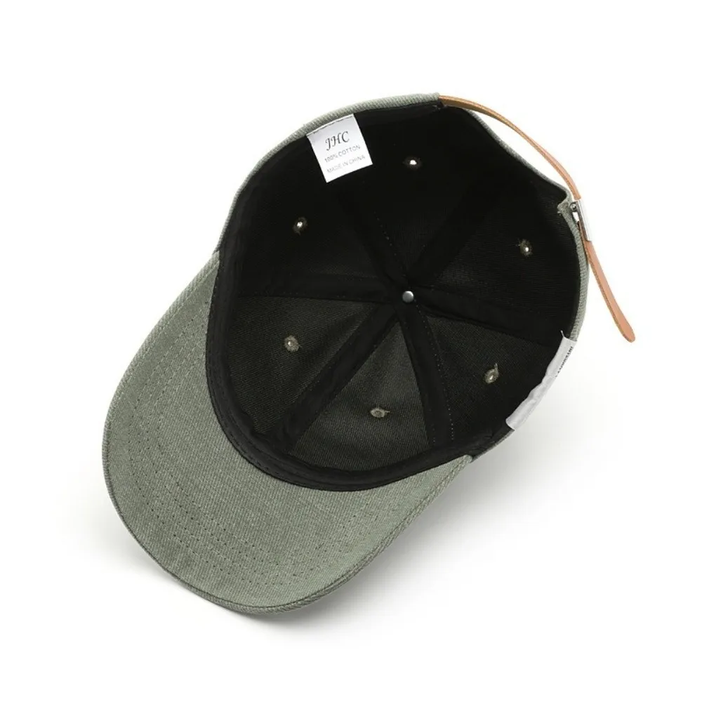 Polyester Solid Color Baseball Cap for Men