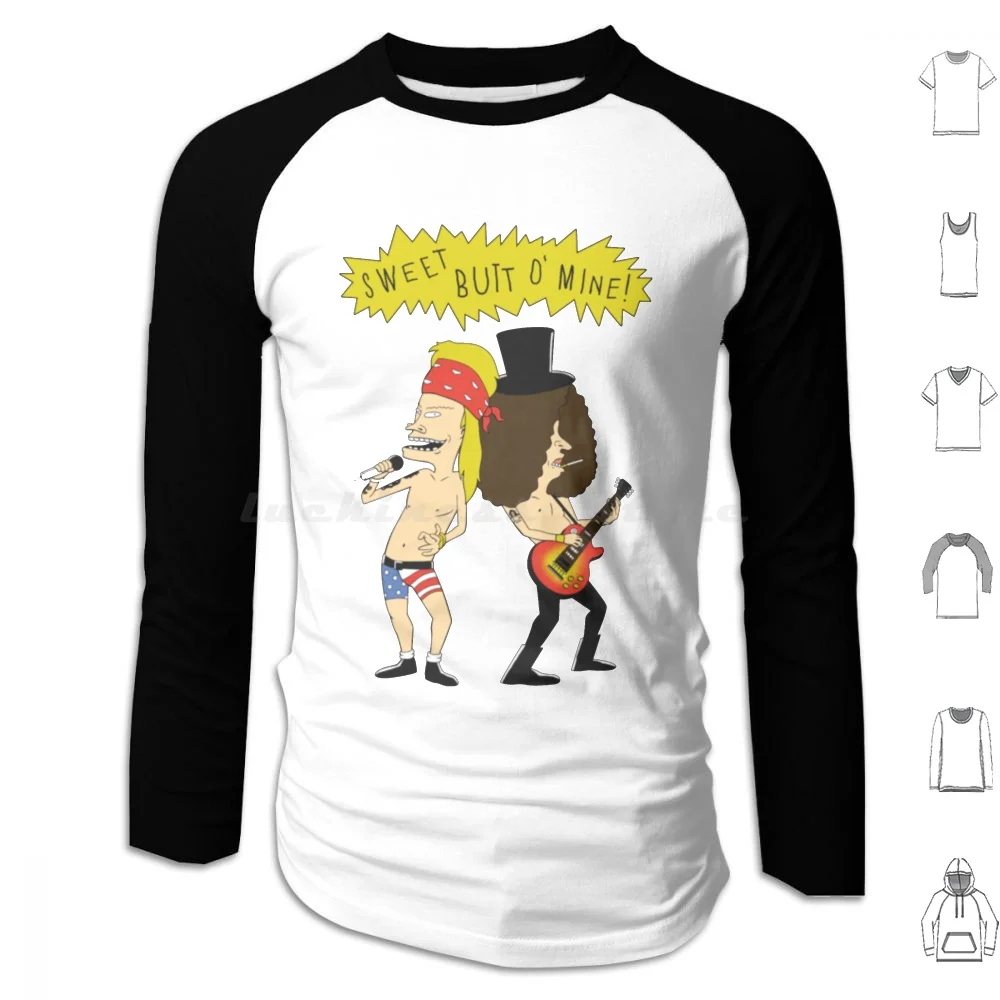 Sweet Butt O Mine Felpe Con Cappuccio Manica Lunga Beavis E Butthead Beavis Butthead 90S Mtv Butt Head Cartoon Music Retro Tv