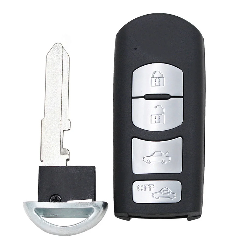2/3/4 Buttons Replacement Remote Key Shell Case Fob with Insert Key For Mazda 2 3 CX-5