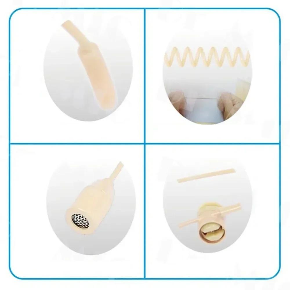 Beige Single Earhook Headset Mic Headworn Microphone Hand-3.5mm Mini 4 Pin XLR Connector With Microphone Covers