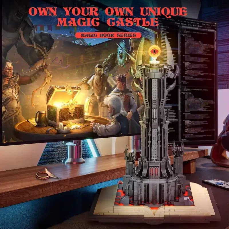 Dark Tower Building Block Kits Magic Rings Building Sets Lord Castle Architecture Sets building block toys 969PCS 13018 for Kids