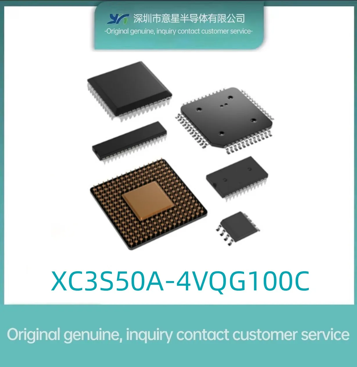 

Original authentic XC3S50A-4VQG100C package TQFP-100 FPGA- Field programmable gate array