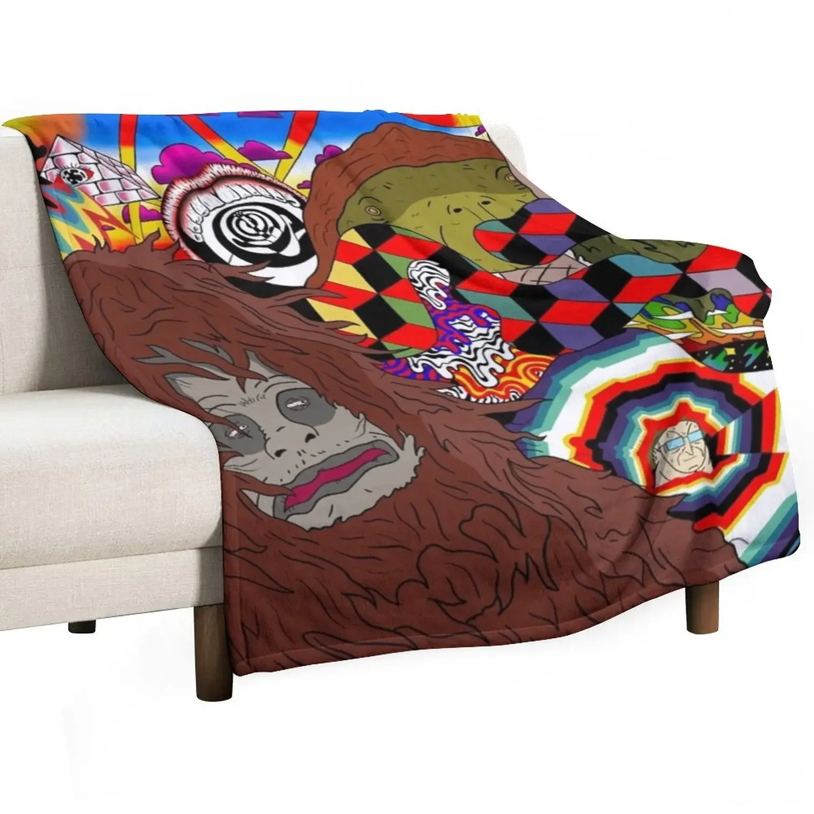 

The big lez show wall art Throw Blanket Flannel Hair Nap Blankets