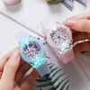 New Printed Silicone Band Kids's Watch for Cartoon Unicorn Watches At Night Quartz DIGITAL CLOCK Cute Girls Primary School 2
