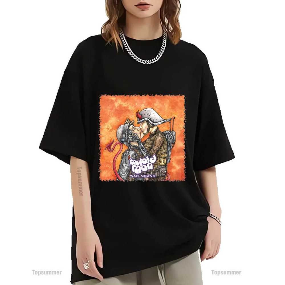 

Футболка с изображением альбома «War Moans», Мужская футболка с изображением мутоида, Мужская Готическая уличная одежда, футболка с коротким рукавом, женские черные футболки