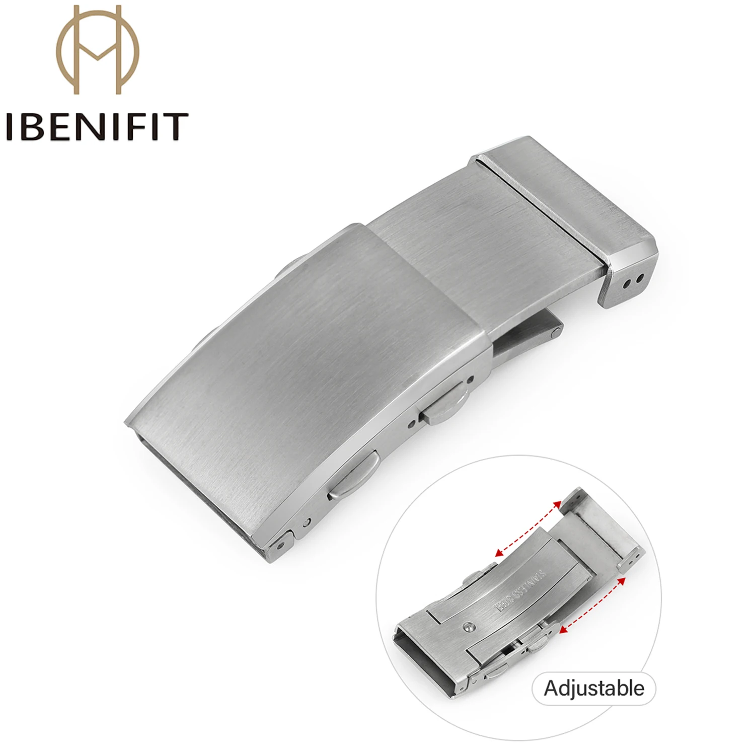 Premium Stainless Steel Watch Clasp Folding Buckle - Elegant Strap Accessory