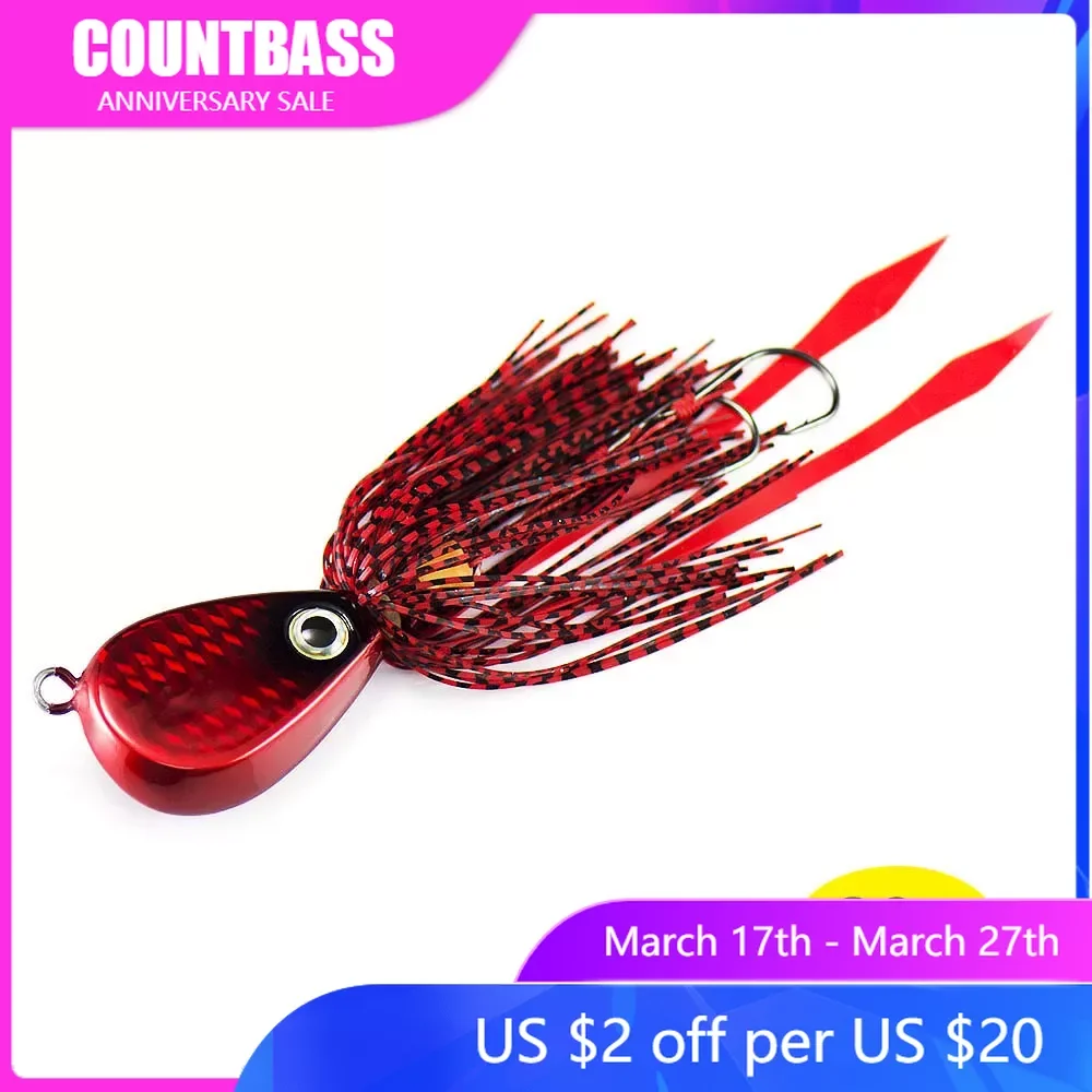 

1pc 80g 2.8oz Salty Rubber Jigs, Bottom Madai jigs with rubber hook, Squid trolling Fishing Lures, Snapper Jigs