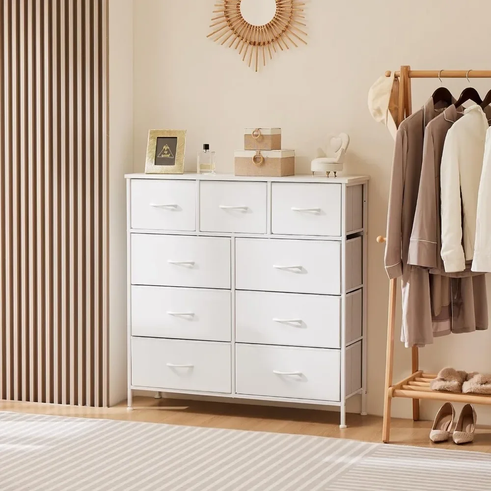 Dresser with 9 Drawers Storage Unit Organizer Chest for Clothes Tall Dressers & Chests of Drawers for Bedroom Hallway items makeup dressing table box container drawer nordic organizer,woman coiffeuse dressers