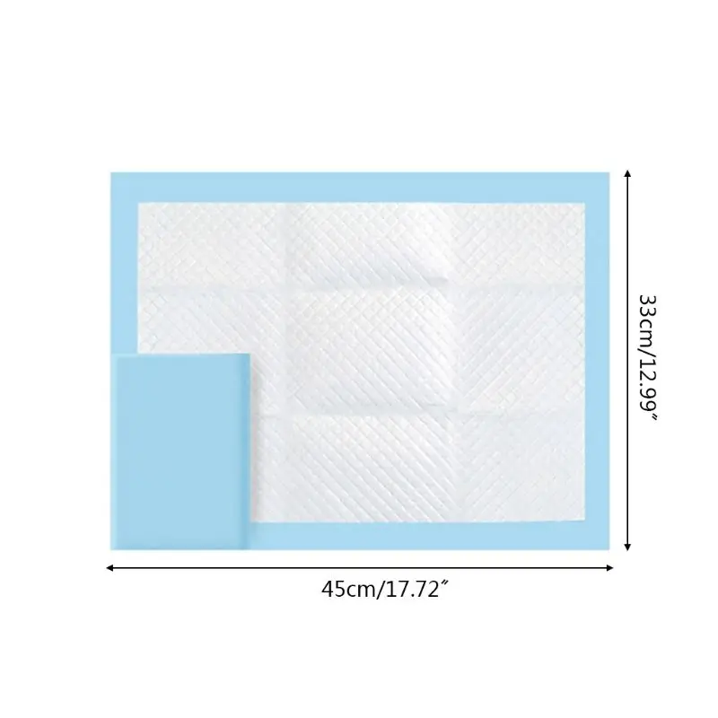 100x Disposable Diaper Changing Mat for Infant or Pets 33x45cm Bed Protector Soft Waterproof Breathable Changing Pad images - 6