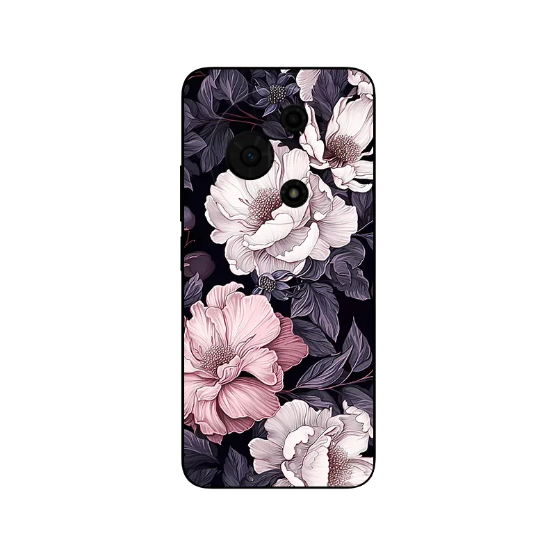 Floral Wolf Soft Silicone Phone Cover