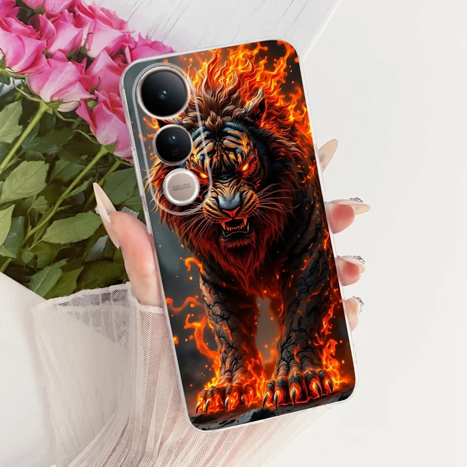 Luxury Bow Flowers Painted Soft Silicone Phone Case Cover
