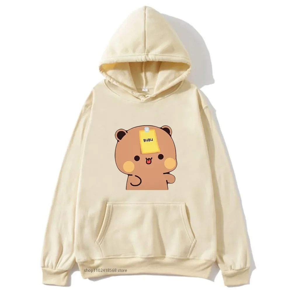 Couple Bubu Dudu Hoodies Kawaii Cute Graphic Sweatshirt Winter Women Clothes Long Sleeve Pullover Fleece Women Tops Men Clothing