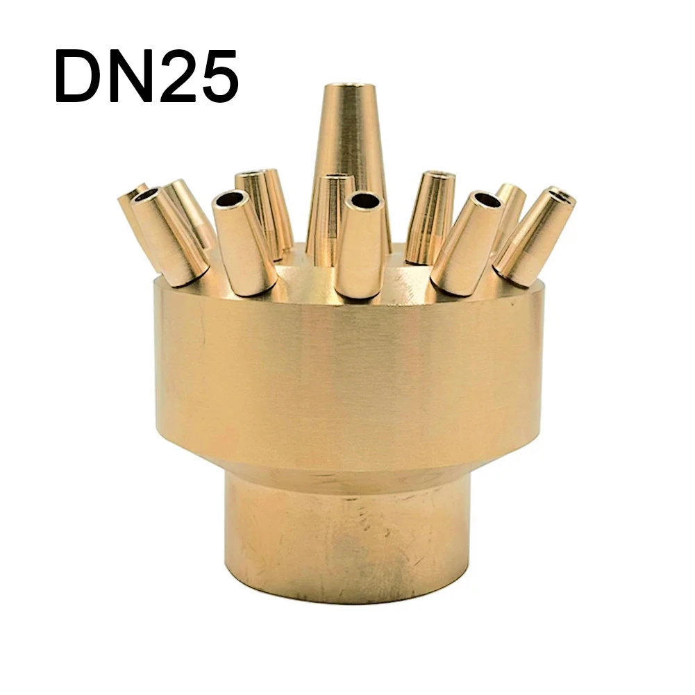 

1pc Sprinkler Copper Non Adjustable Three-layer Water Spray Nozzle Garden Fountain Garden Outdoor Living Supplies Accessories