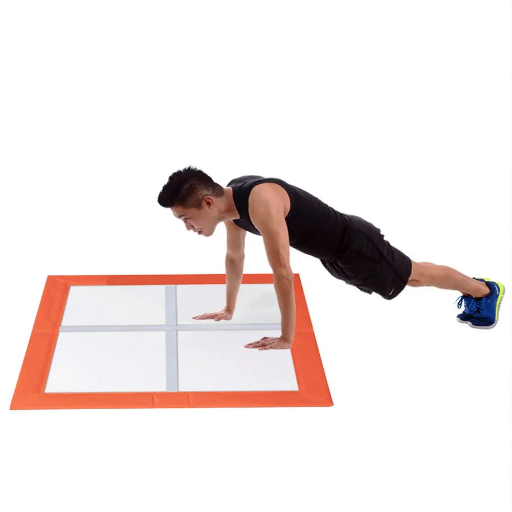 Square Lattice Sports Trainer Folding Square Training Equipment Running Training Ladder for Outdoor Indoor Home for Women Men