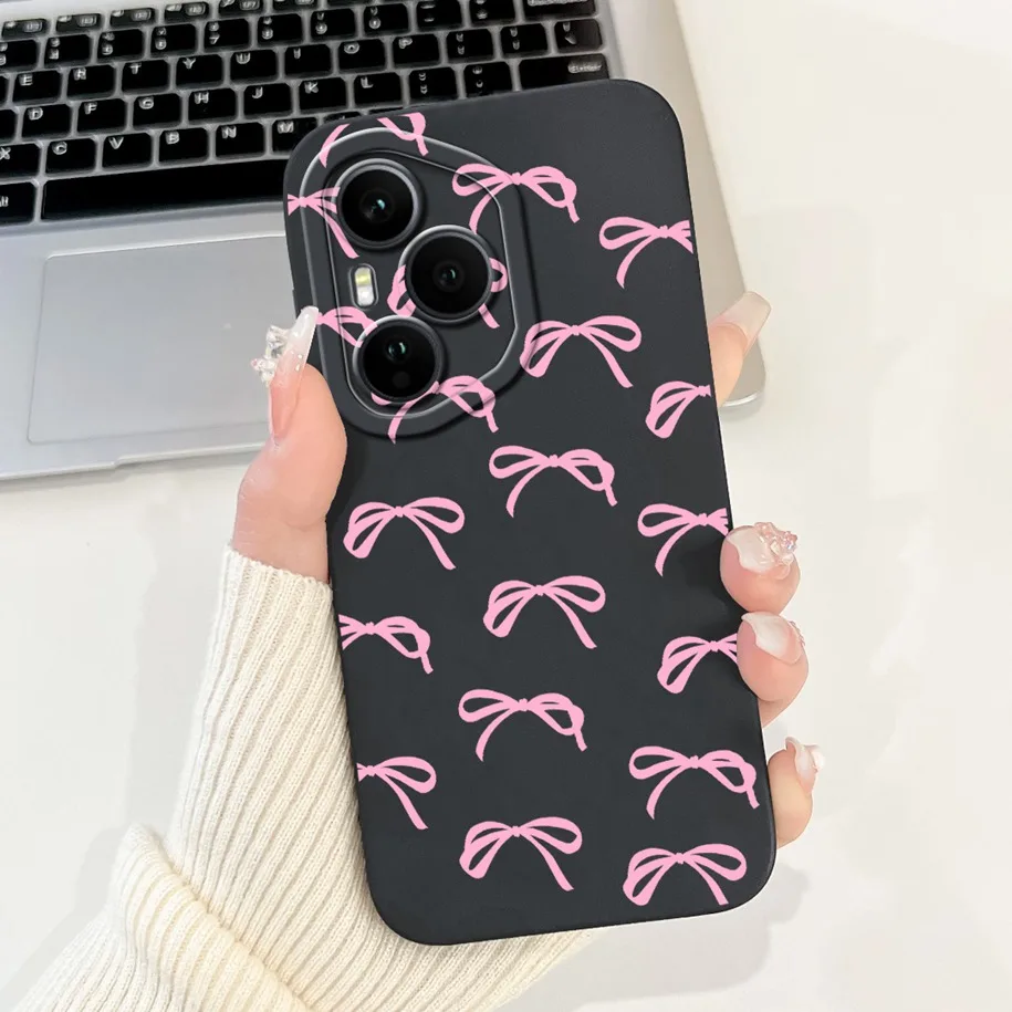 Elegant Bowknot Heart Anti-Drop Soft Phone Case - 2025 Fashion Collection