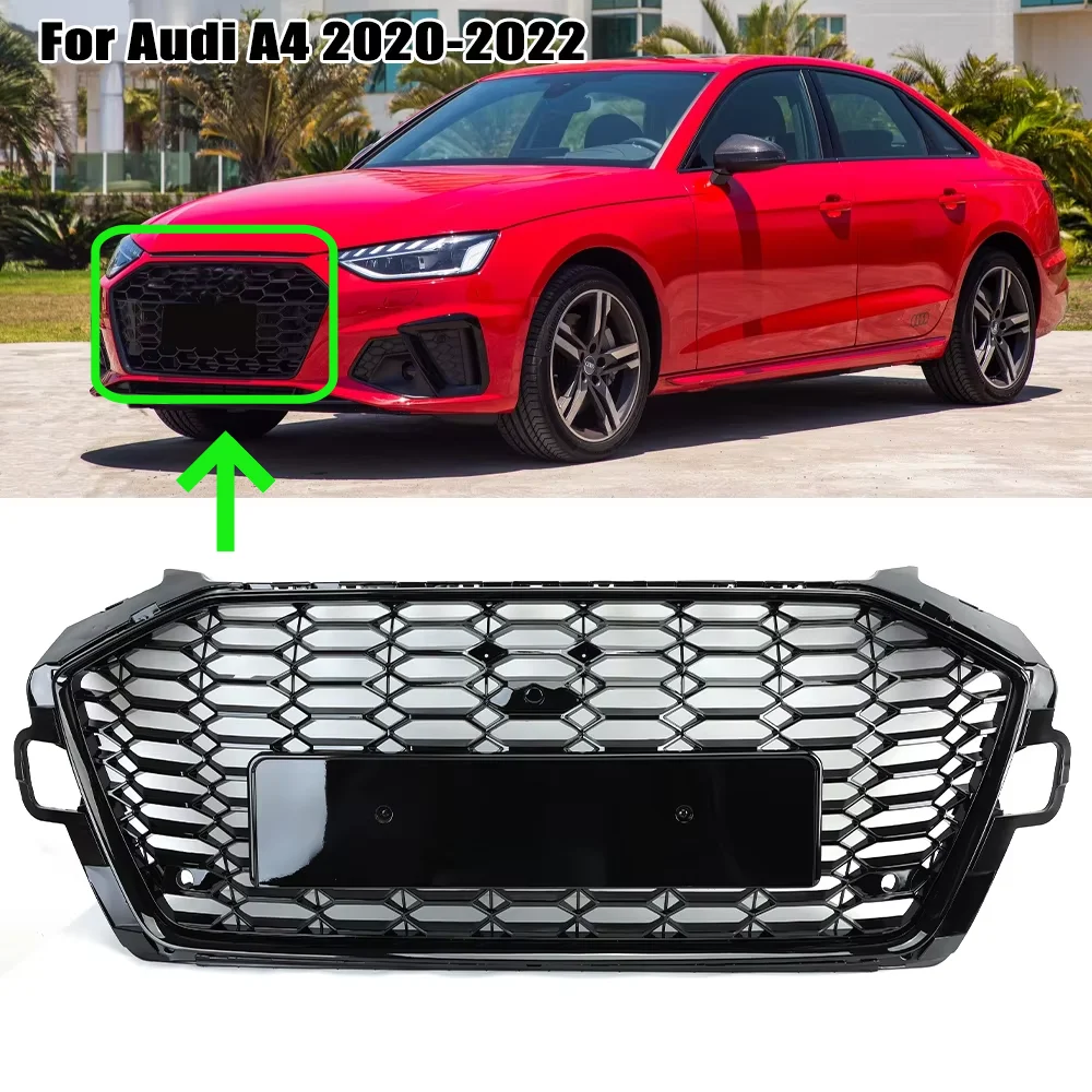 Front Bumper Grille for Audi A4 Avant S4 S-line B9 2020