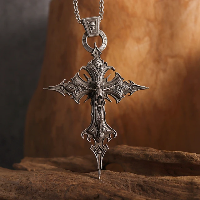 Mens Crucifix Necklace Pendants | Symbol of Strength & Devotion