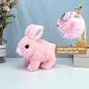 New Electronic Plush Rabbit Toy Robot Animal Pet Walking Jumping Running Shake Ears Cute Electric Bunny For Kids Birthday Gifts 4