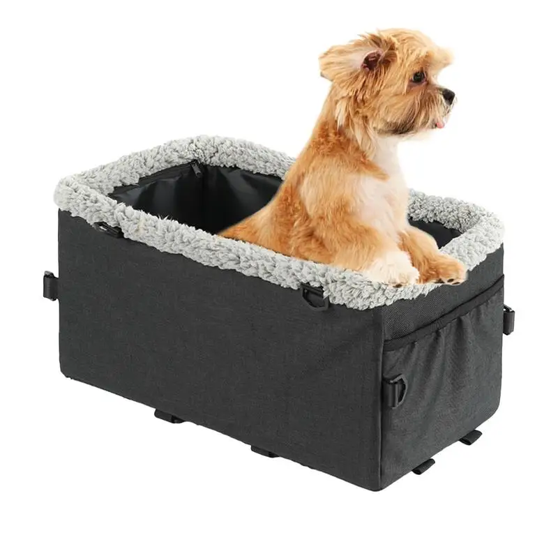 

Car Central Control Dog Bed Pet Car Seat For Small Dogs Detachable Dog Booster Bed For Car Back Seat Pet Travel Carrier Bed