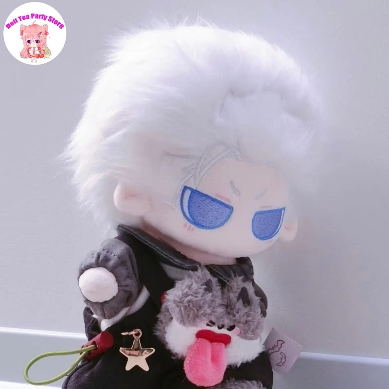 20cm 베르길 어트리뷰트 애니메이션 캐릭터 봉제 인형 바디 드레스업 옷 면 플러시 인형 귀여운 피규어 마스코트 크리스마스 선물