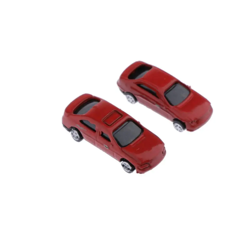 30pcs Assorted Miniature Cars for Diorama Crafts, 1:200 Multicolor
