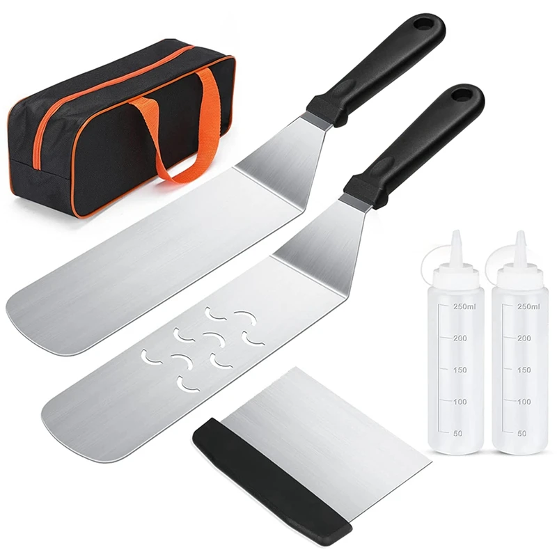 

Blackstone Griddle Accessories Kit Flat Top Grill Accessories Set For Blackstone And Camp Chef With Spatula & Carry Bag