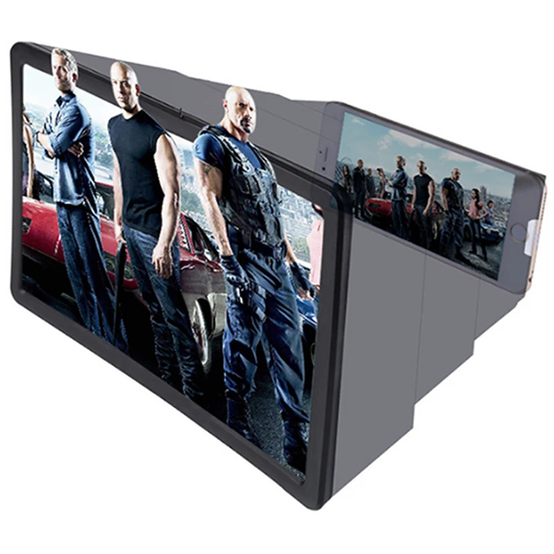 Universal Portable 3D Video Enlarge Smartphone Screen Magnifier Amplifier8.2inch