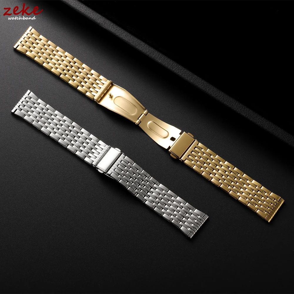 الفولاذ المقاوم للصدأ حزام (استيك) ساعة 18 مللي مت...