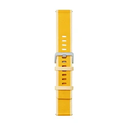 Premium 22mm Braided Nylon Fabric Watch Strap with Quick Release (Yellow)