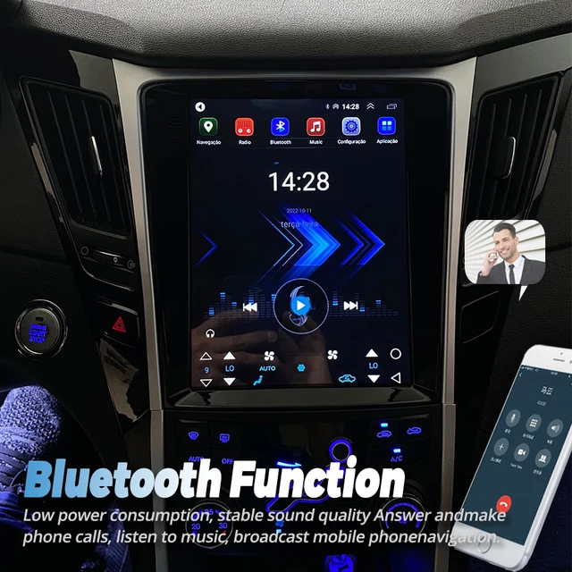 Upgrade your Hyundai Sonata NF with the Tesla Radio Android 13 Stereo GPS Car Multimedia Audio Player Navigation Head Unit